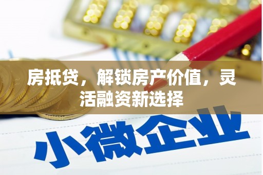 夏邑房抵贷，解锁房产价值，灵活融资新选择