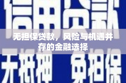 夏邑无担保贷款，风险与机遇并存的金融选择