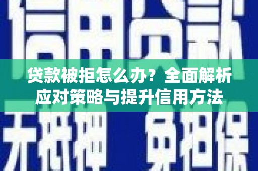 夏邑贷款被拒怎么办？全面解析应对策略与提升信用方法