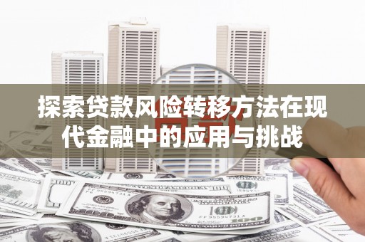 夏邑探索贷款风险转移方法在现代金融中的应用与挑战