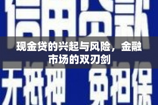 夏邑现金贷的兴起与风险，金融市场的双刃剑