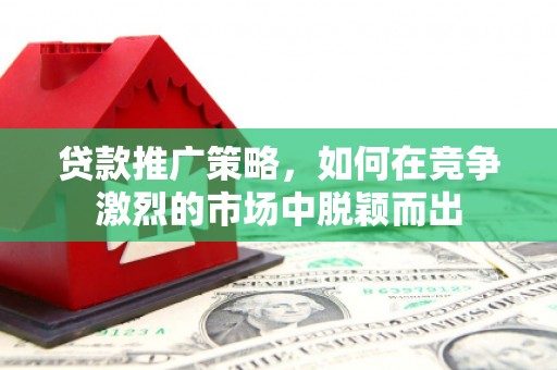 夏邑贷款推广策略，如何在竞争激烈的市场中脱颖而出