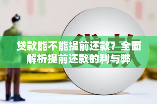夏邑贷款能不能提前还款？全面解析提前还款的利与弊