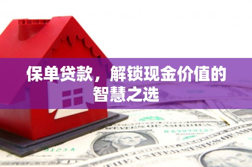 夏邑保单贷款，解锁现金价值的智慧之选