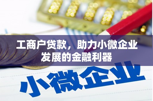 夏邑工商户贷款，助力小微企业发展的金融利器