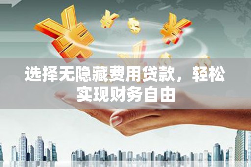 夏邑选择无隐藏费用贷款，轻松实现财务自由