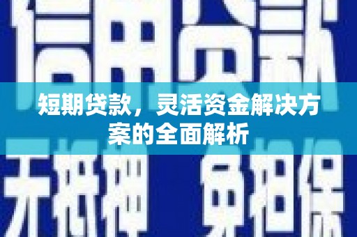 夏邑短期贷款，灵活资金解决方案的全面解析