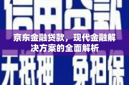 夏邑京东金融贷款，现代金融解决方案的全面解析