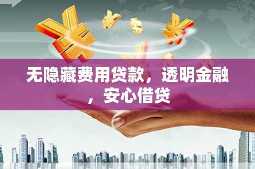 夏邑无隐藏费用贷款，透明金融，安心借贷