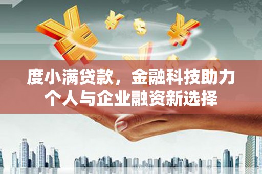 夏邑度小满贷款，金融科技助力个人与企业融资新选择