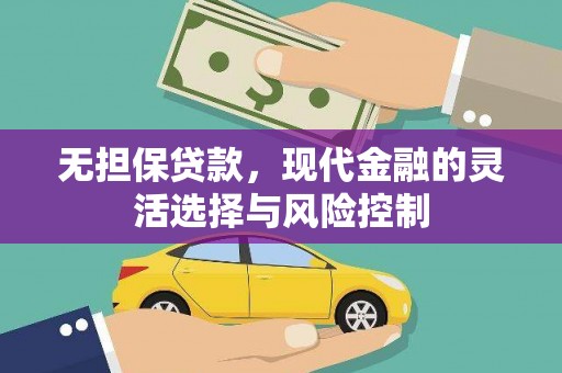 夏邑无担保贷款，现代金融的灵活选择与风险控制
