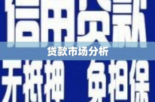 夏邑贷款市场分析