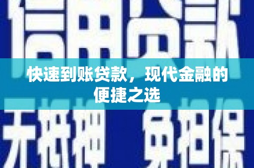 夏邑快速到账贷款，现代金融的便捷之选