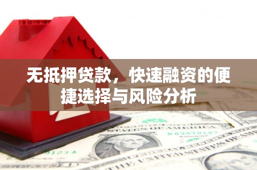 夏邑无抵押贷款，快速融资的便捷选择与风险分析