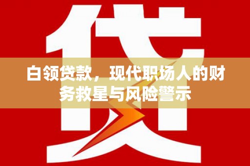 夏邑白领贷款，现代职场人的财务救星与风险警示