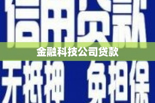 夏邑金融科技公司贷款