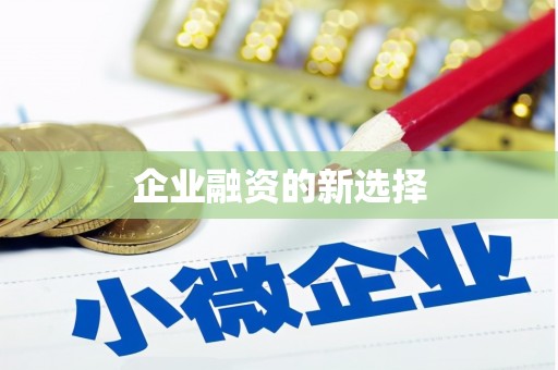 夏邑企业融资的新选择