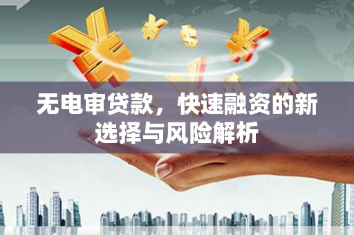 夏邑无电审贷款，快速融资的新选择与风险解析