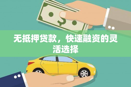 夏邑无抵押贷款，快速融资的灵活选择