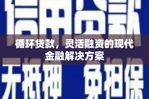 夏邑循环贷款，灵活融资的现代金融解决方案