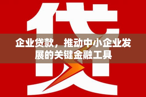 夏邑企业贷款，推动中小企业发展的关键金融工具