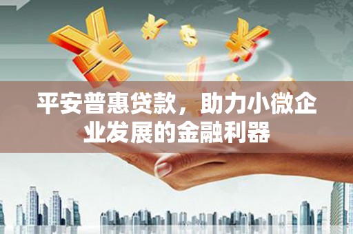 夏邑平安普惠贷款，助力小微企业发展的金融利器