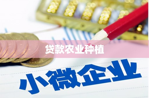 夏邑贷款农业种植