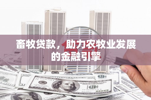 夏邑畜牧贷款，助力农牧业发展的金融引擎