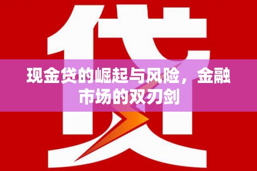 夏邑现金贷的崛起与风险，金融市场的双刃剑