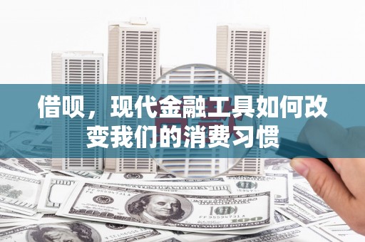 夏邑借呗，现代金融工具如何改变我们的消费习惯
