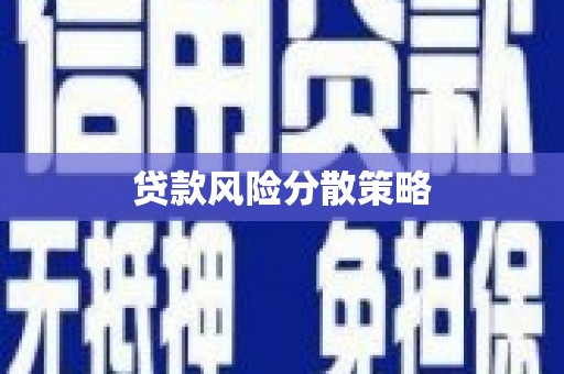 夏邑贷款风险分散策略