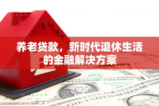 夏邑养老贷款，新时代退休生活的金融解决方案