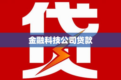 夏邑金融科技公司贷款