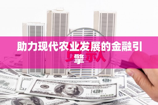 夏邑助力现代农业发展的金融引擎