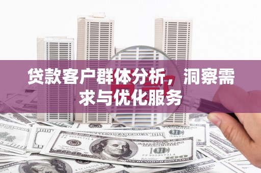 夏邑贷款客户群体分析，洞察需求与优化服务